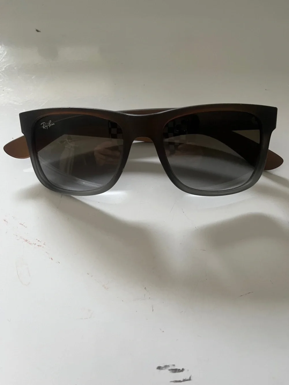 Ray-Ban Brown/gray Frame Sunglasses with Gradient Lenses